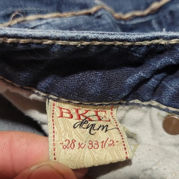 BKE Jeans Womens Size 28x33.5 (28x31) Blue Madison Boot Dark Wash Denim Bk17121L - Picture 5 of 11